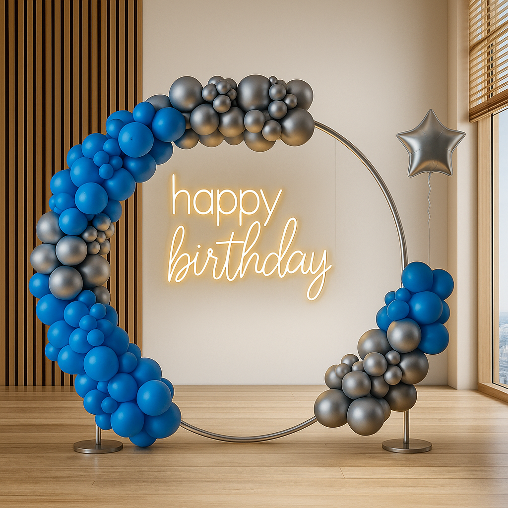 Happy Birthday Backdrop Decoration in Home | Party Interest | Party Planner in Delhi Happy Birthday Backdrop Decoration in Home | Party Interest | Party Planner in Delhi
