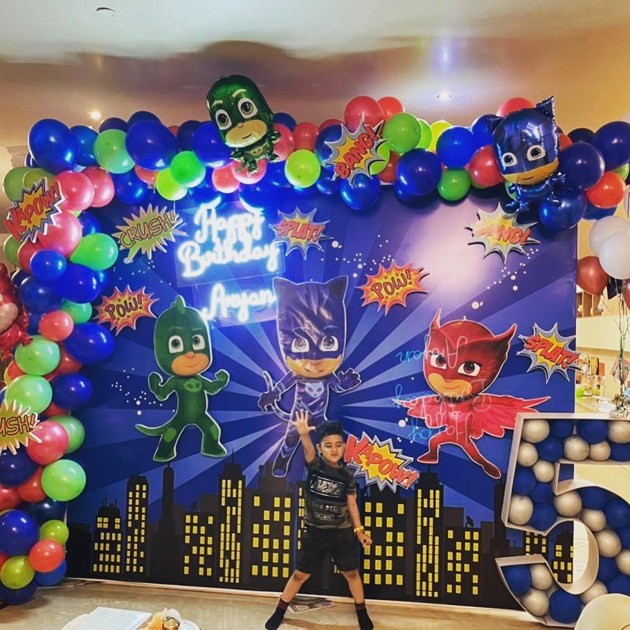 Super Hero Theme Party Backdrop Decoration by Party Interest | Delhi Party Planner Super Hero Theme Party Backdrop Decoration by Party Interest | Delhi Party Planner